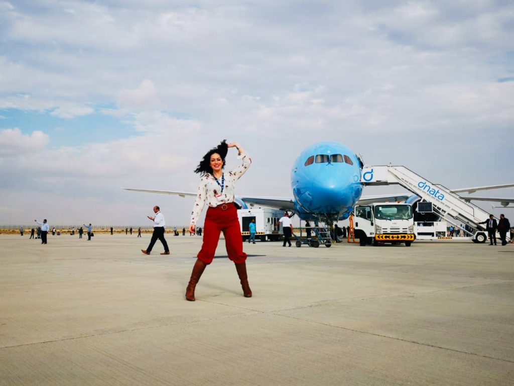 Woman at Dubai Airshow 2019