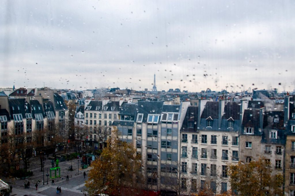 View from Pompidou Paris