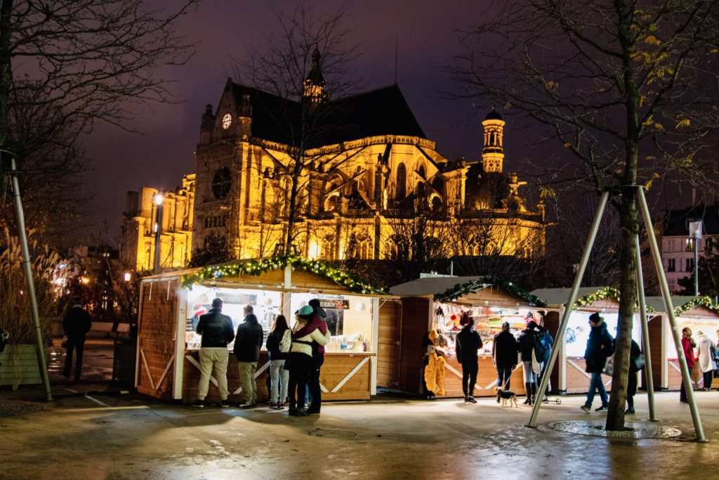 Christmas marketin Paris