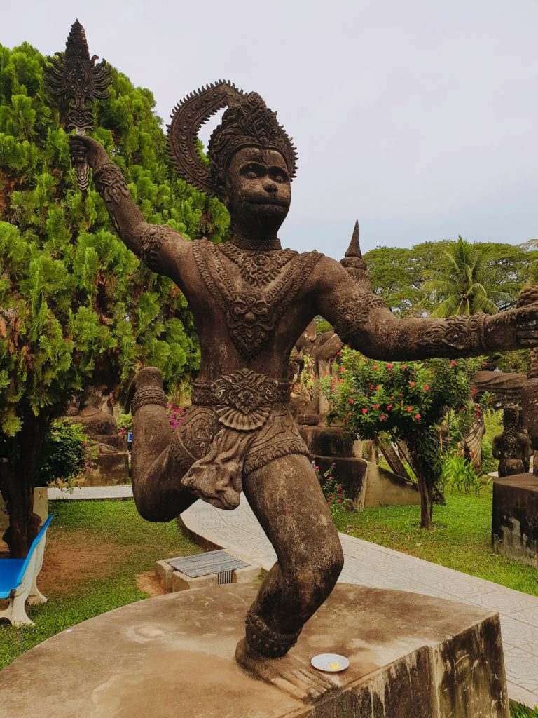 Vientiane, πάρκο του Βούδα, άγαλμα