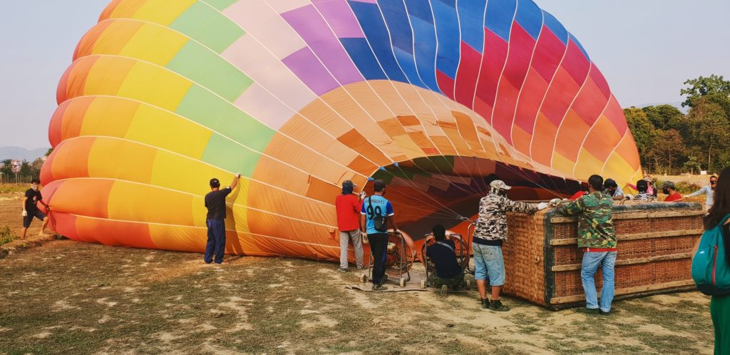Vang Vieng, hot air balloon